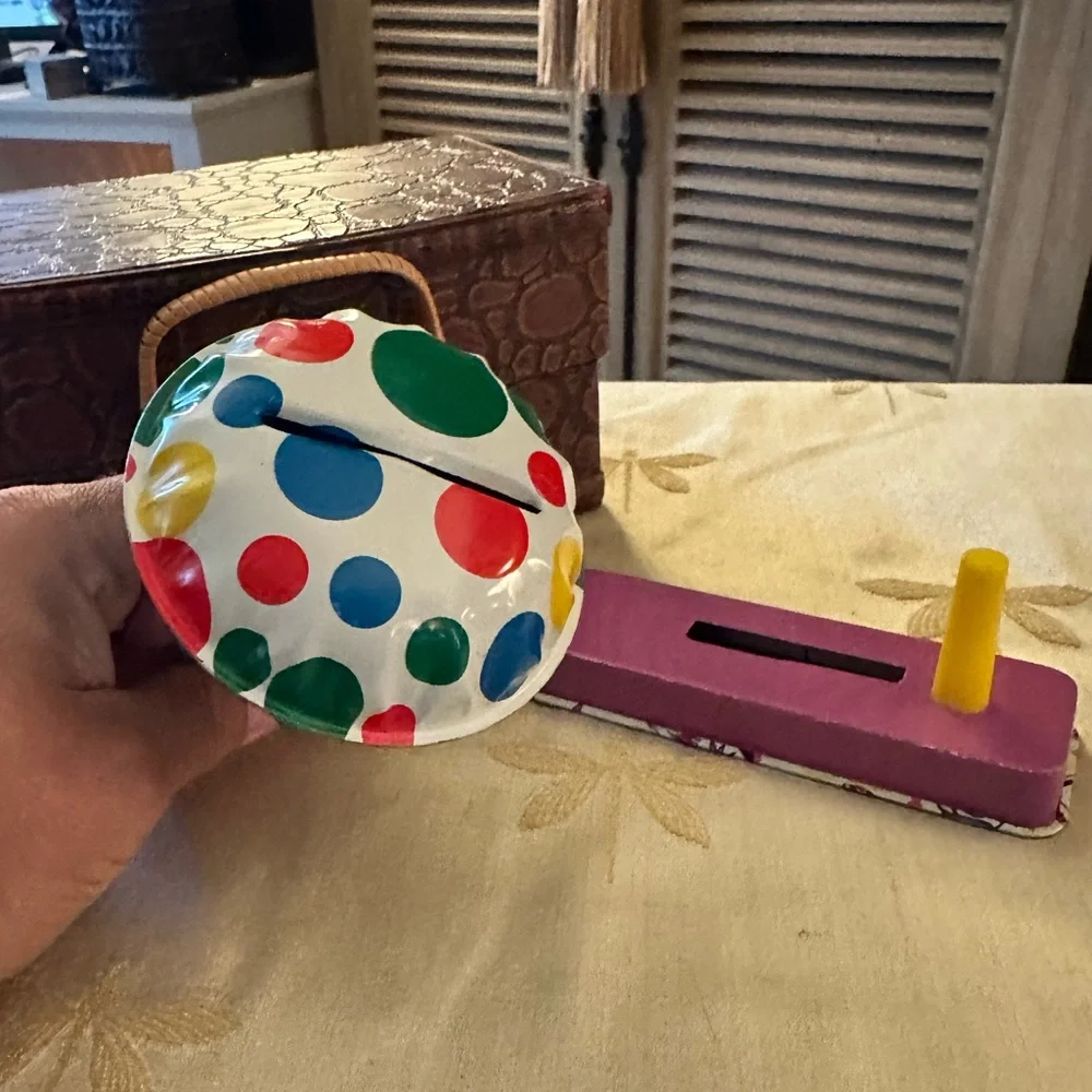 Vintage Polka Dot and Circus Themed Noise Makers. New Year’s Eve / Birthdays.